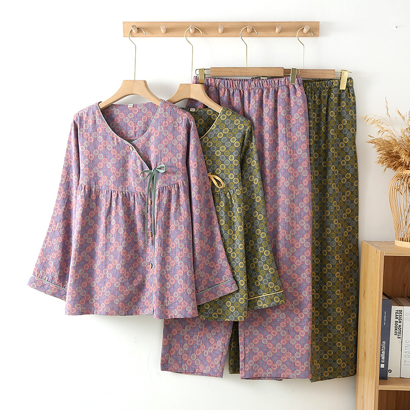 Linum Home Textiles - Female 100% Cotton Pajamas Set Women