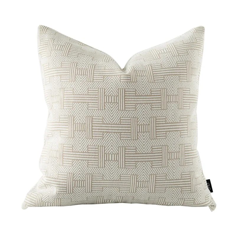 Pillow Cover 20X20 - High End Double-sided Geometric Jacquard Cushion
