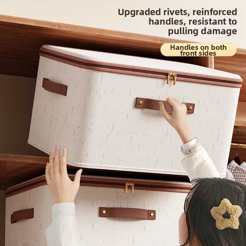 Foldable Storage Box With Lid  - đánh giá và giá Linum Home Textiles
