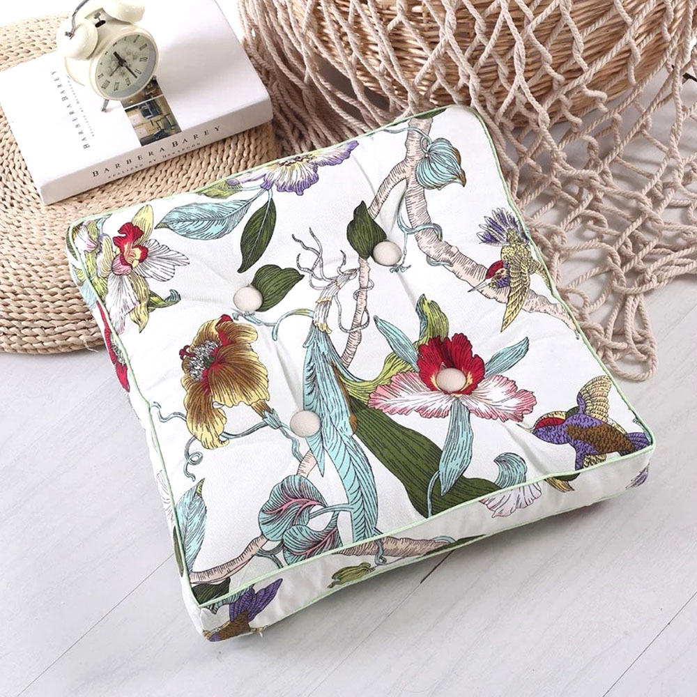 Bird And Floral Pattern Linen  - đánh giá và giá Linum Home Textiles