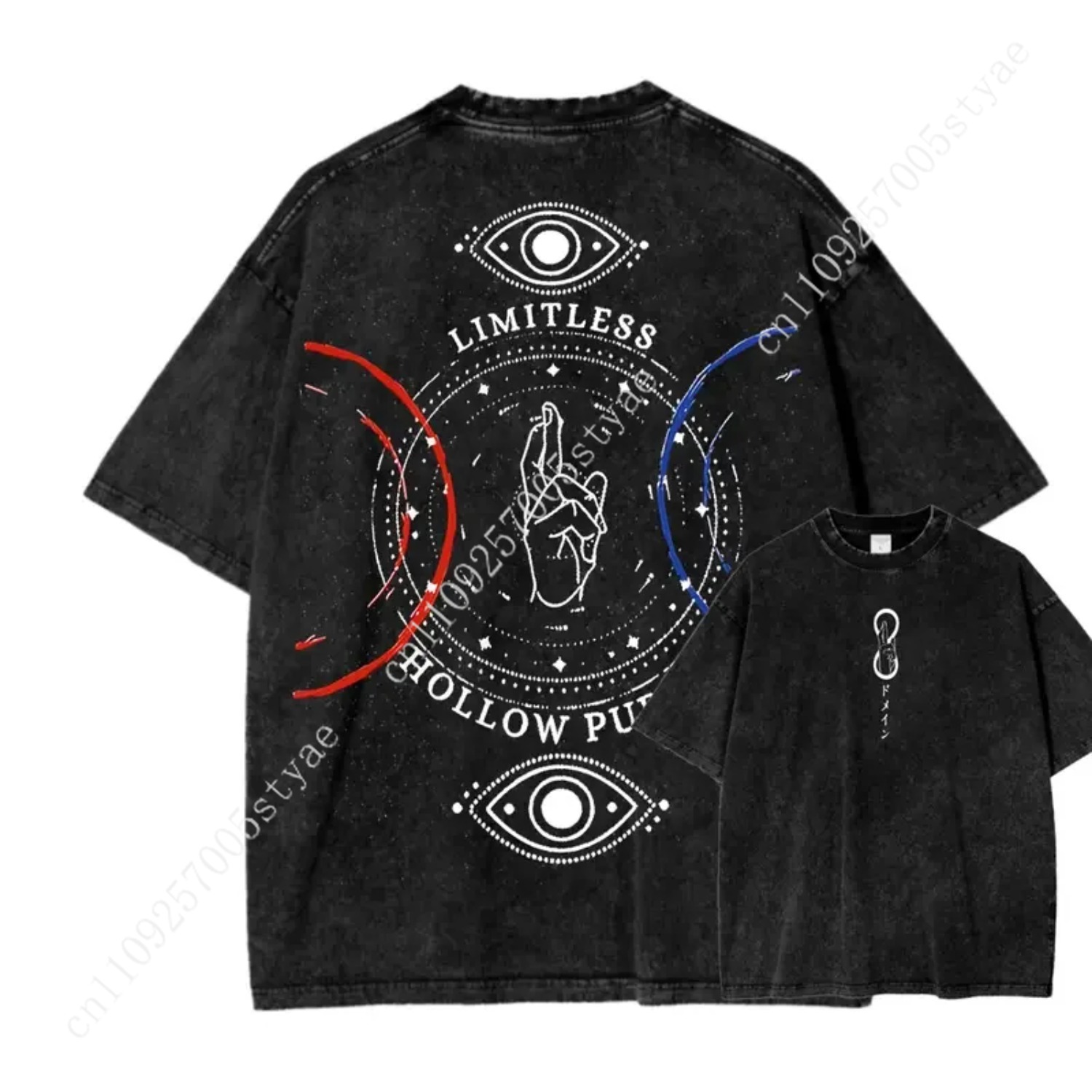Anime  Gojo Satoru Print T-shi - đánh giá và giá Quilt Cotton Summer