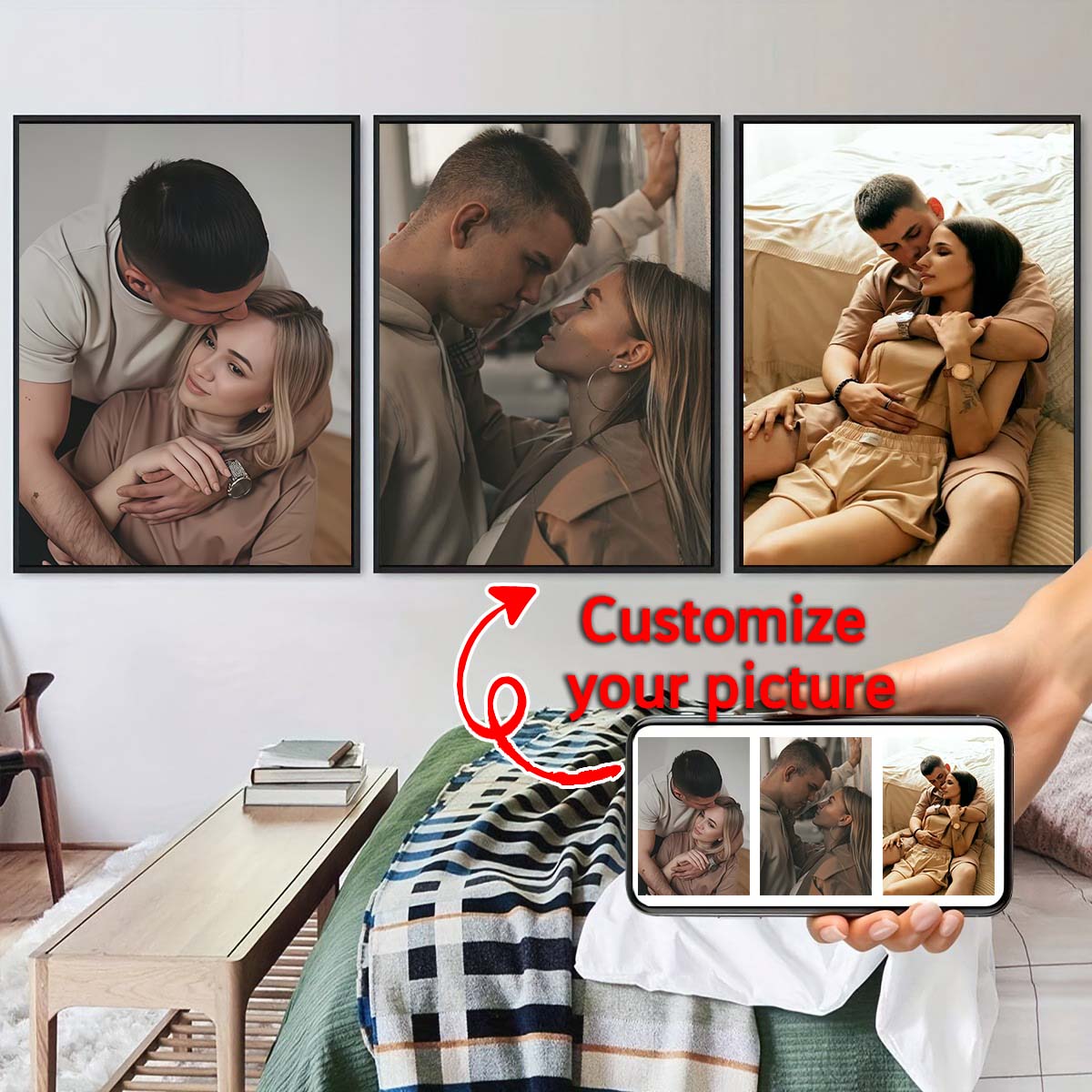 Triptych - 2D Custom Photo Woo - đánh giá và giá Home And Textiles