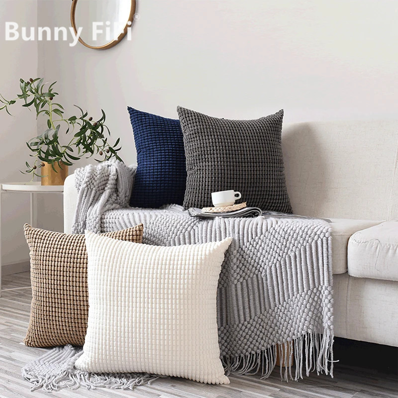 Soft Corduroy Corn Grain Home  - đánh giá và giá Pillow Cover 20X20