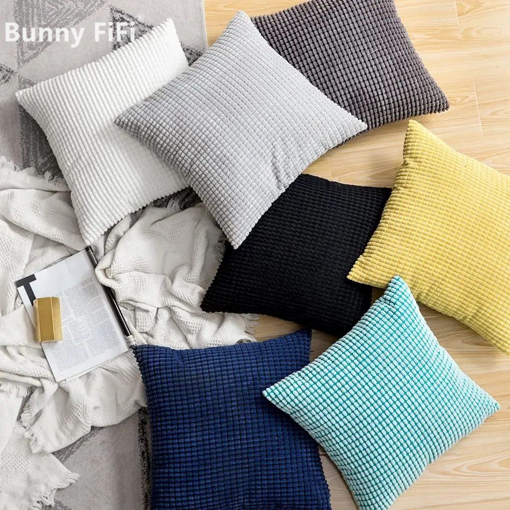 Soft Corduroy Corn Grain Home  - đánh giá và giá Pillow Cover 20X20