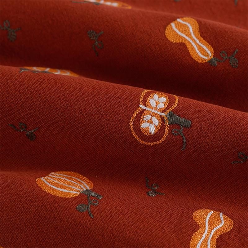 Cotton Linen Pumpkin Embroider - đánh giá và giá Linum Home Textiles