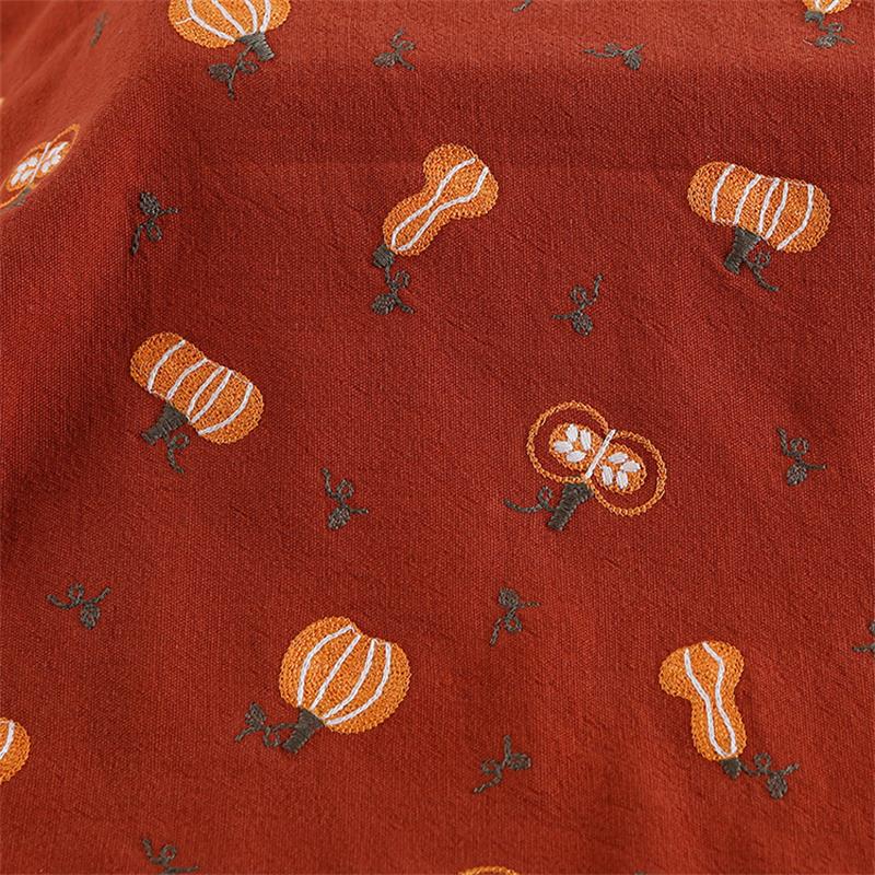Cotton Linen Pumpkin Embroider - đánh giá và giá Linum Home Textiles