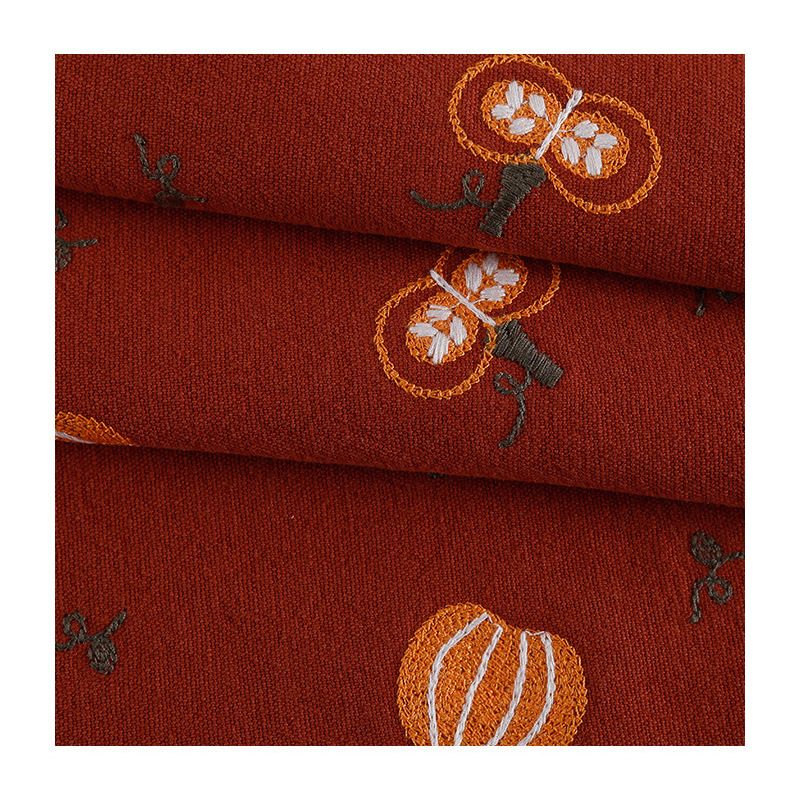 Cotton Linen Pumpkin Embroider - đánh giá và giá Linum Home Textiles