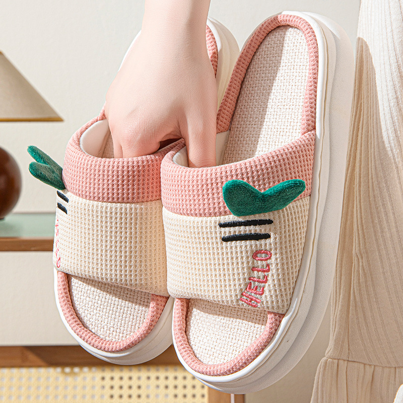 New Style Linen Slippers for W - đánh giá và giá Home And Textiles