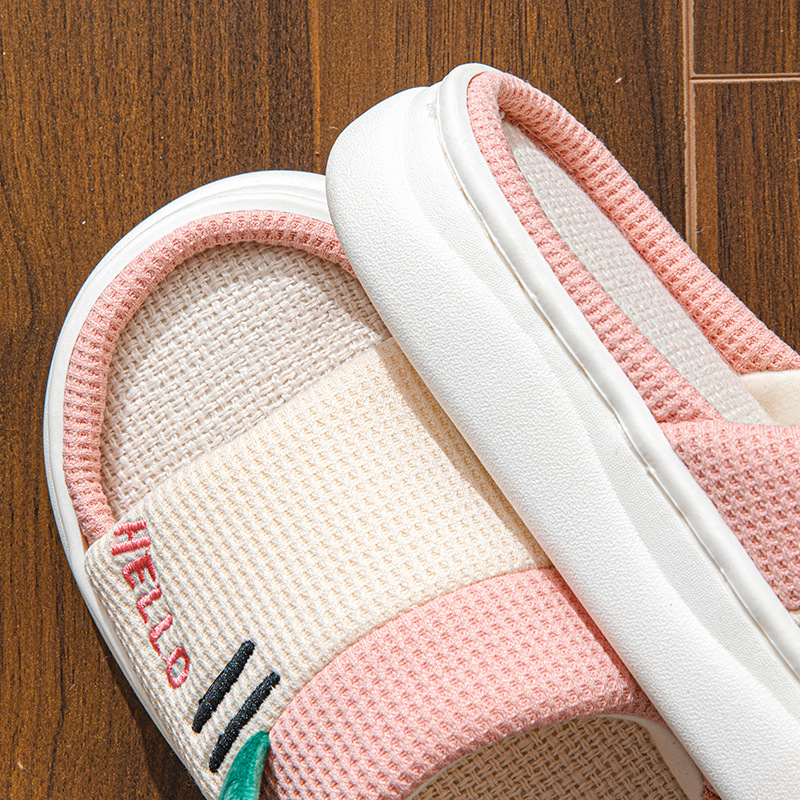 New Style Linen Slippers for W - đánh giá và giá Home And Textiles