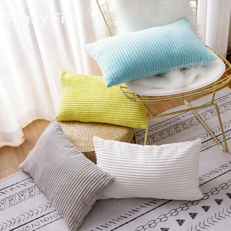 Corduroy Striped Cushion Cover - đánh giá và giá Pillow Cover 20X20